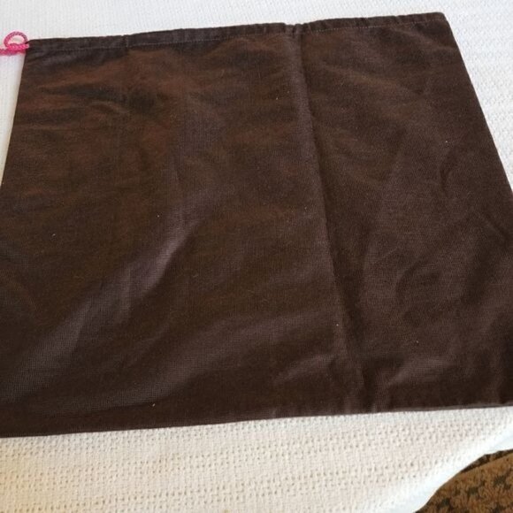 Kate Spade New York Dust Cover Bag Drawstring Cinched Brown Bag - Picture 6 of 6